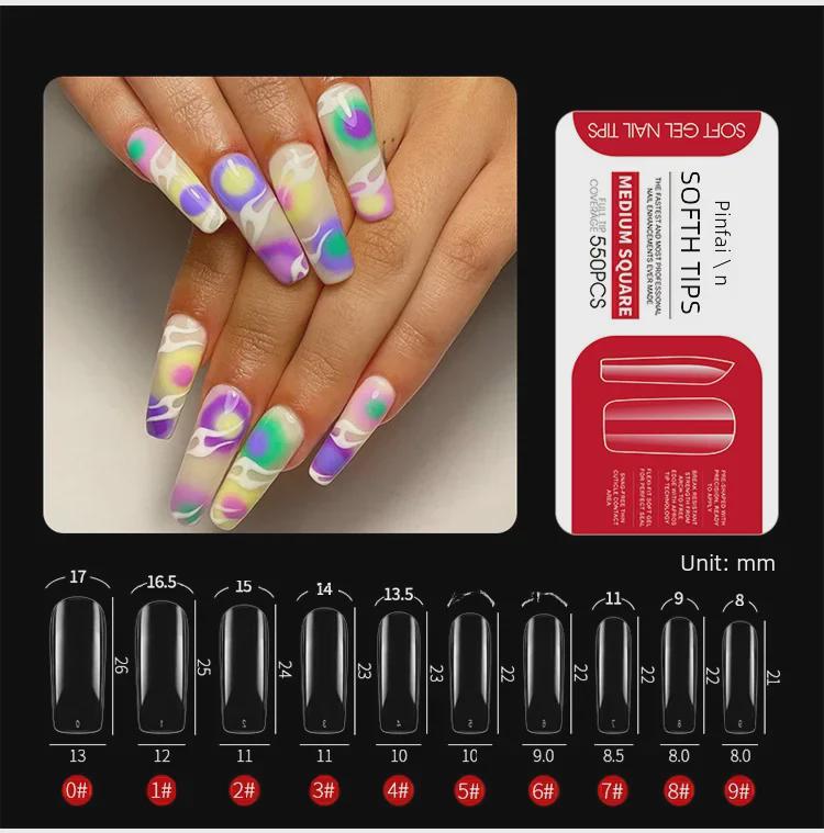 Frosted Dog White Porcelain Nail Tips - Ultra-Thin Seamless False Nail Stickers