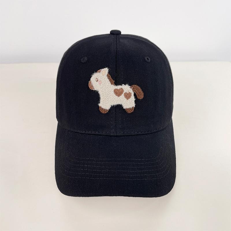 Korean Cute Pony Embroidered Baseball Cap Fashion Versatile Baseball Cap For Women Men