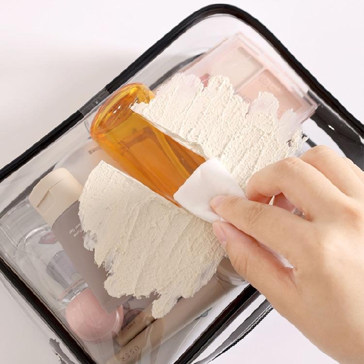 Spacious Interior Transparent Toiletry Bag Waterproof PVC Cosmetic Storage Organizer For Travel Essential
