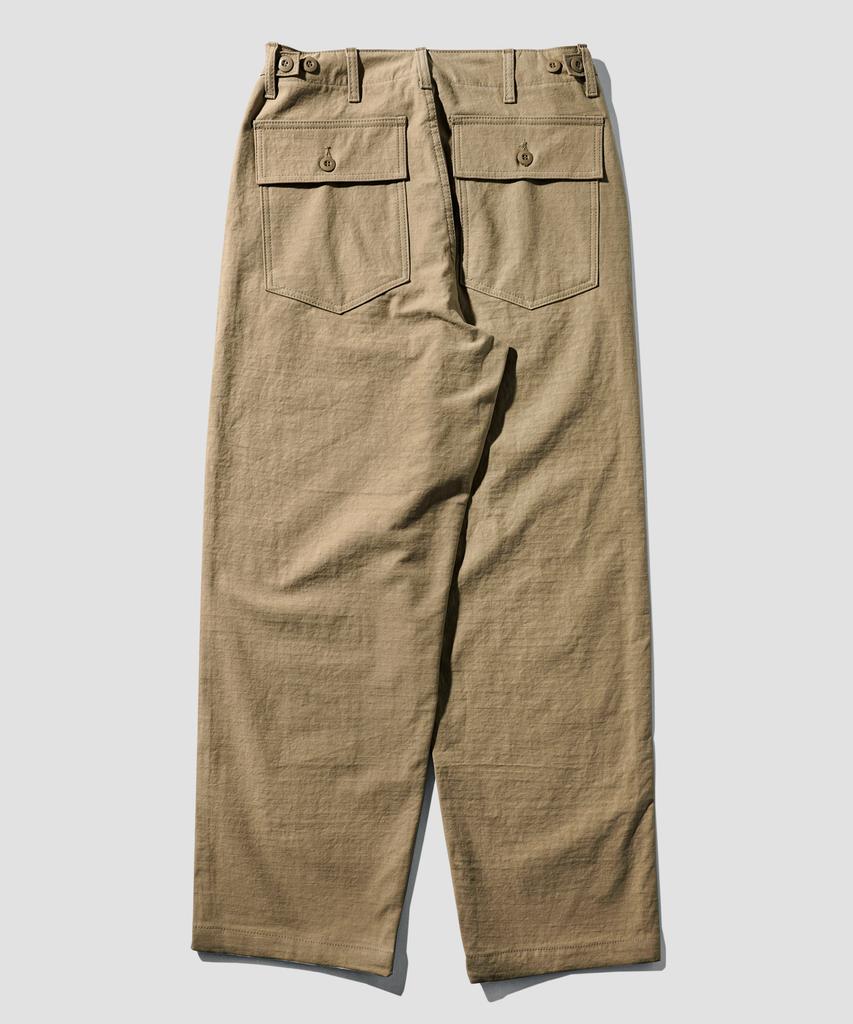 PERSTEP Rough Slub Fatigue Pants Beige Julp4678
