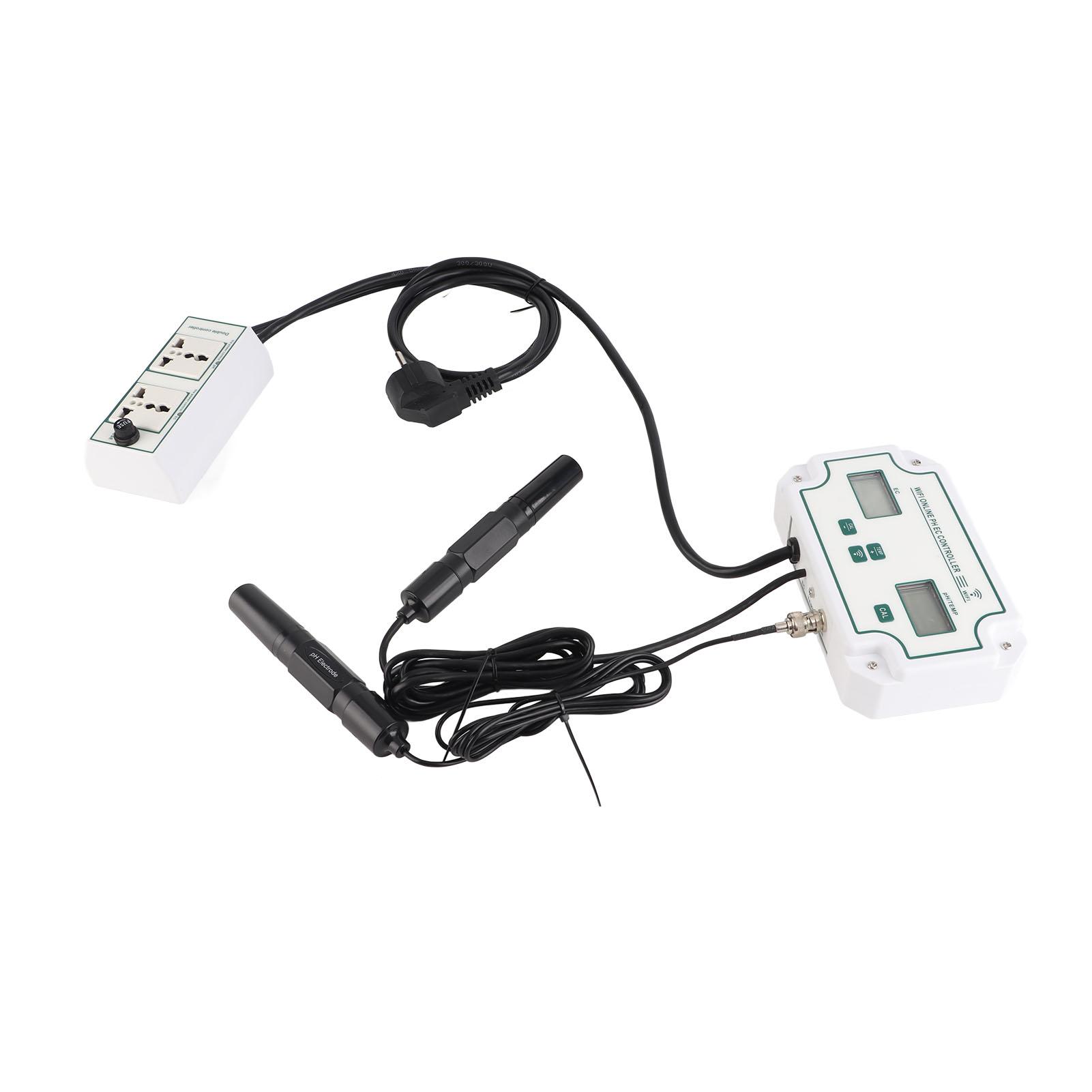 

Water Quality Tester PH EC TEMP 3 in 1 Tester WIFI Automatic Identification Tester with Alarm Function EU Plug 230V