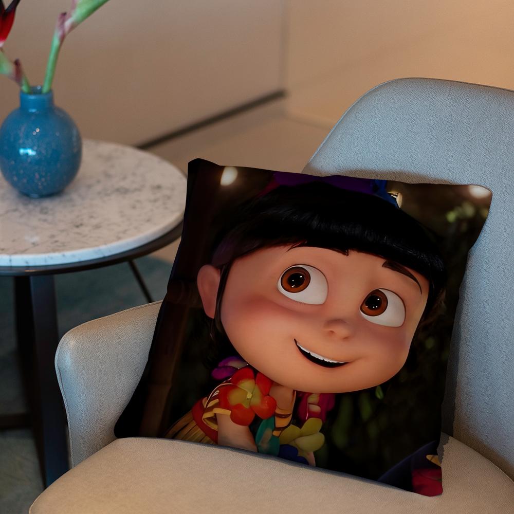 A-Agnes cute Cushion Cover 2-in-1 Reversible Plush Pillow Cover | Car/Sofa/Bed | Perfect Gift