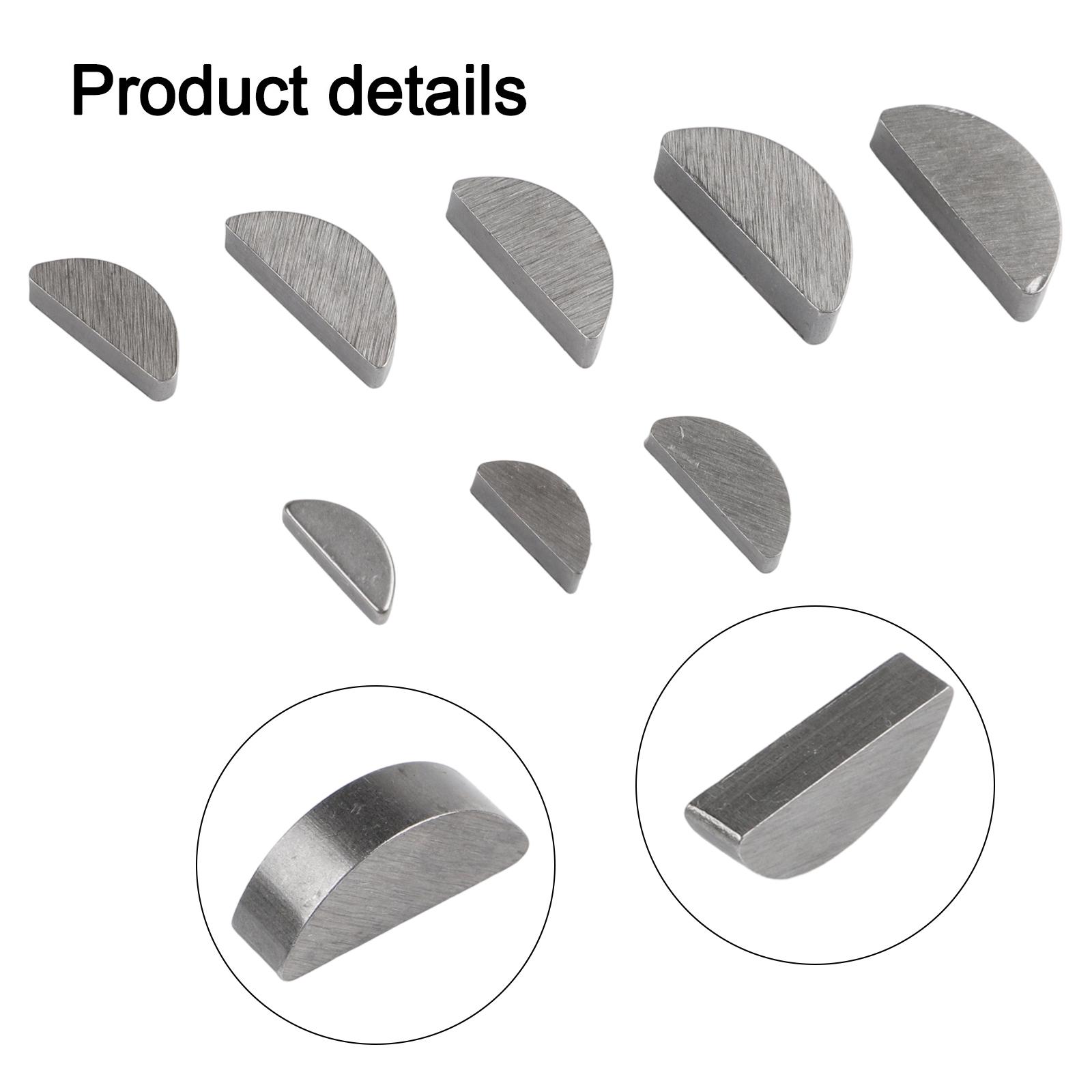 

100PCS GB1099 Half Moon Keys Set 8 Sizes C Type Woodruff Key Half Circle Key For Automotive Repair Industrial Use Metalworking China Mainland