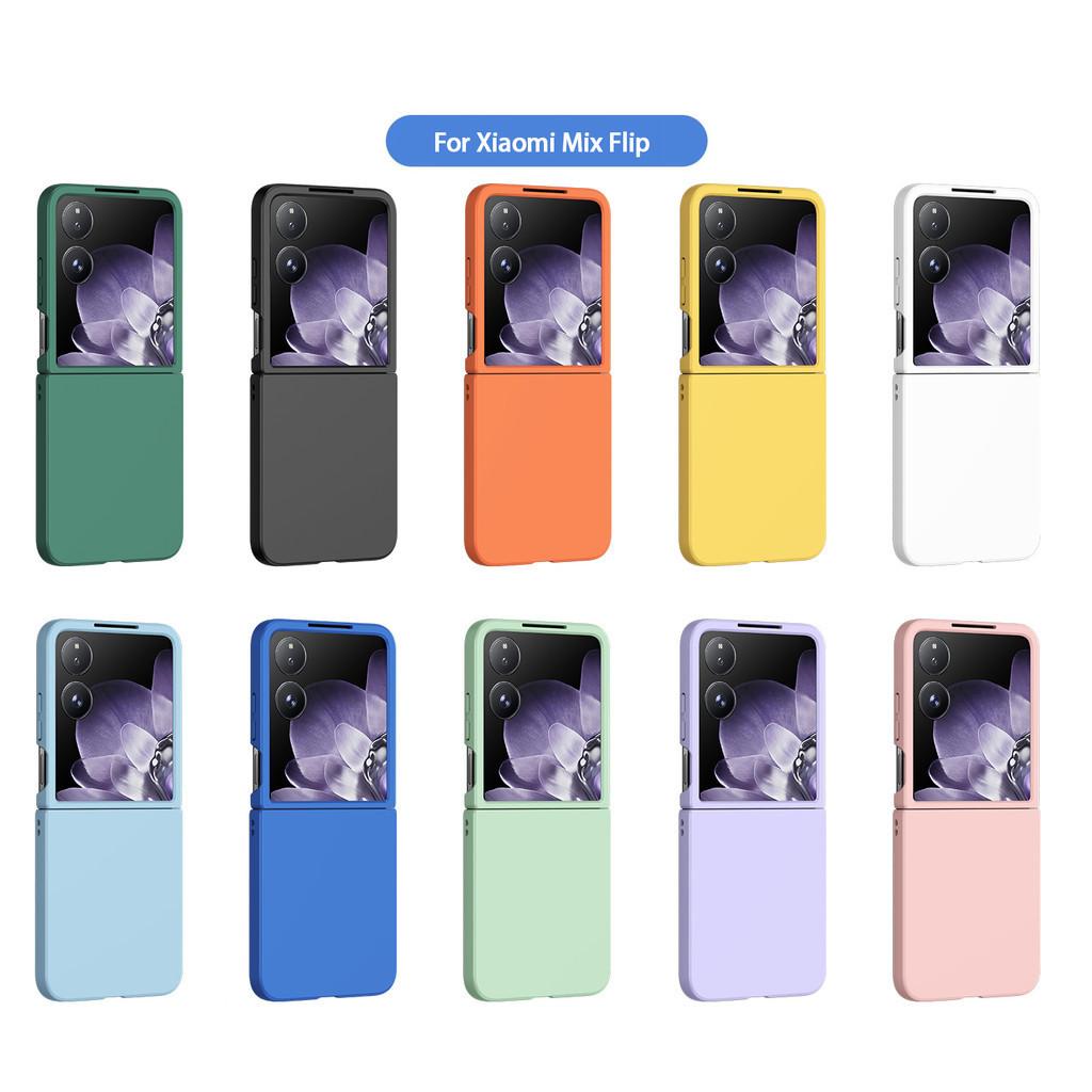 Flytande PC-fodral för Xiaomi Mix Flip MixFlip Färgglad Ultratunn Stötsäker Protector All Inclusive Anti-Shatter Shell Dammtät Bumper Cover