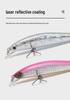White Minnow Long Cast Lure with Suspension Beads for Night Freshwater Fishing