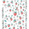 3D Frosted Strawberry Nail Art Stickers - Self-Adhesive DIY Decoration