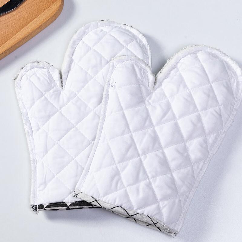 MDNG Cotton Linen Heat Resistant Oven Mitts & Pot Holders