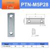 Aluminiumprofil-Verbindungsblock L-Block M4/M5 Einzel-/Doppelbohrungs-Mutter für Roboterarm-Zubehör (PEP2525, 1818)