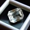 Fabulous White Sapphire Natural Emerald Cut 12+ Ct Certified Loose Gemstone
