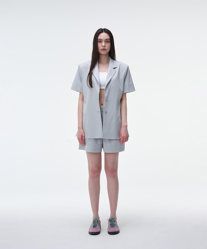 OEUVA Ice Grey Layered Shorts