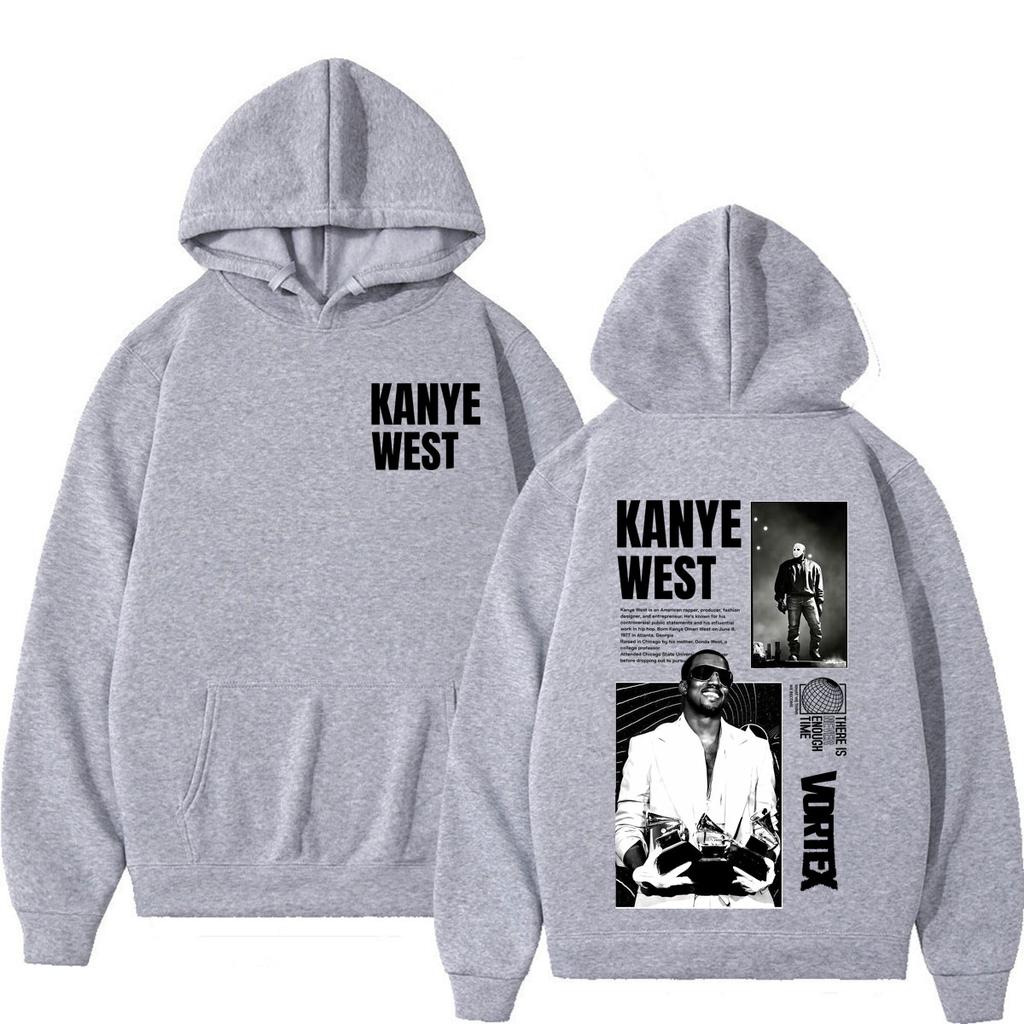 Felpa con Stampa Tour Rapper Kanye West Uomo Donna Felpa alla Moda Maniche Lunghe Gotico Punk Harajuku Felpa con Cappuccio Streetwear