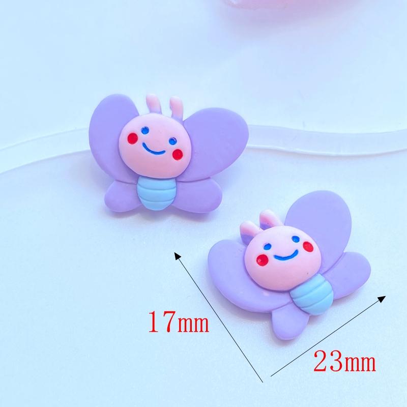 10Pcs New Cute Mini Little Bee Resin Figurine Crafts Flatback Cabochon Ornament Jewelry Making Hairwear Accessories