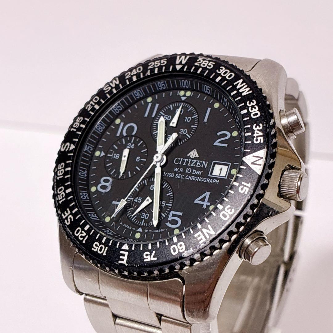 Б/у часы Citizen Promaster Chronograph 0610-H04147 Пилот