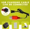 2PCS 7.4V 3000mAh 15C 2S SM-4P Plug Li-ion Battery with USB Charging Cable Compatible with EC08 and DE85 Remote Control Cars, Trucks, Boats, Drones,