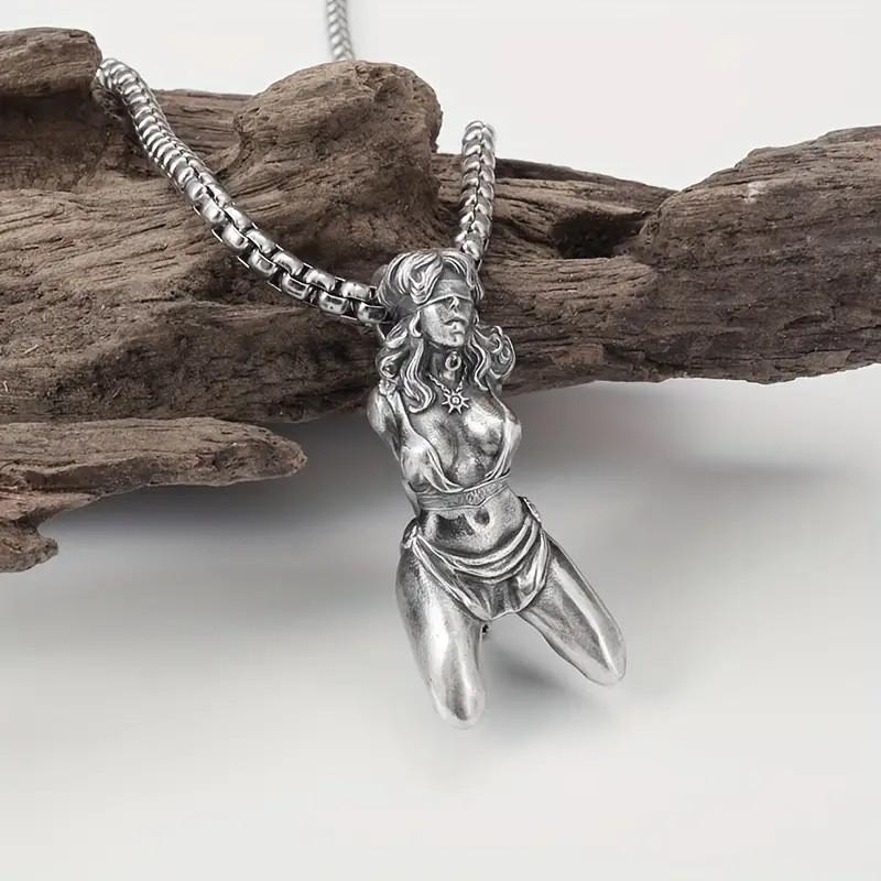 Trendy Spring 2024 Womens Alloy Pendant Necklace With Vintage Cartoon Theme Design