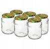 Glass Jar for Preserves with a Screw Cap 720ml 6 Pcs