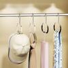3 Pieces Space Saving Wardrobes Hook for Dresses Coat Circle Rings Hanger Hats Display Rack Baseball Caps Organizers