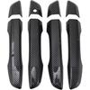 Exterior Door Handle Cover Trim Door Handle Cover for Honda Civic 10th 2016-2021 Carbon Fiber Black ABS