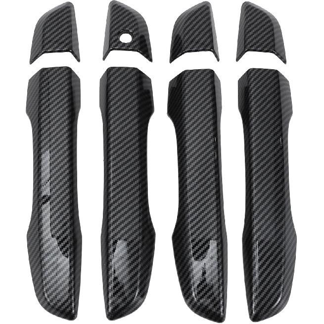 

Exterior Door Handle Cover Trim Door Handle Cover for Honda Civic 10th 2016-2021 Carbon Fiber Black ABS