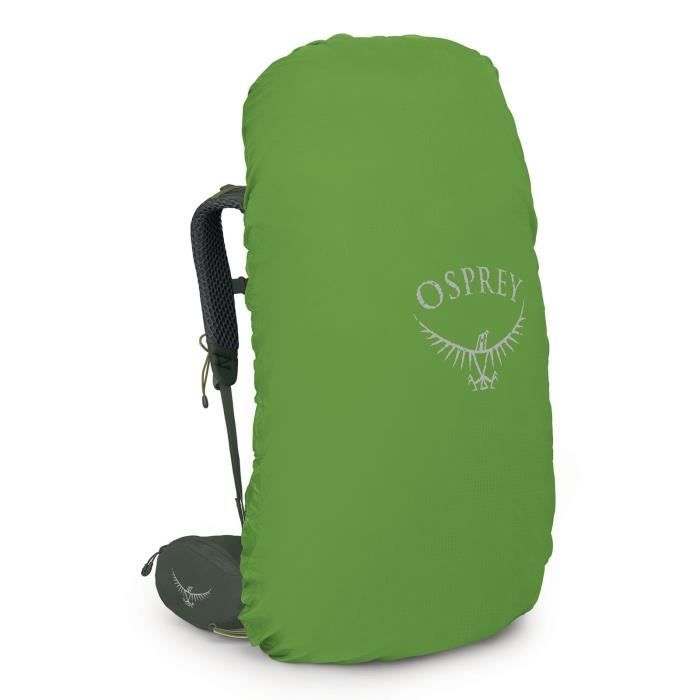 Sac à dos - osprey - kestrel 68 l/xl - vert olive - housse de pluie - usage intensif