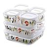 iwaki Pack & Range Square Glass Food Storage Containers Heat Resistant Microwave Safe PS-PRN-11W