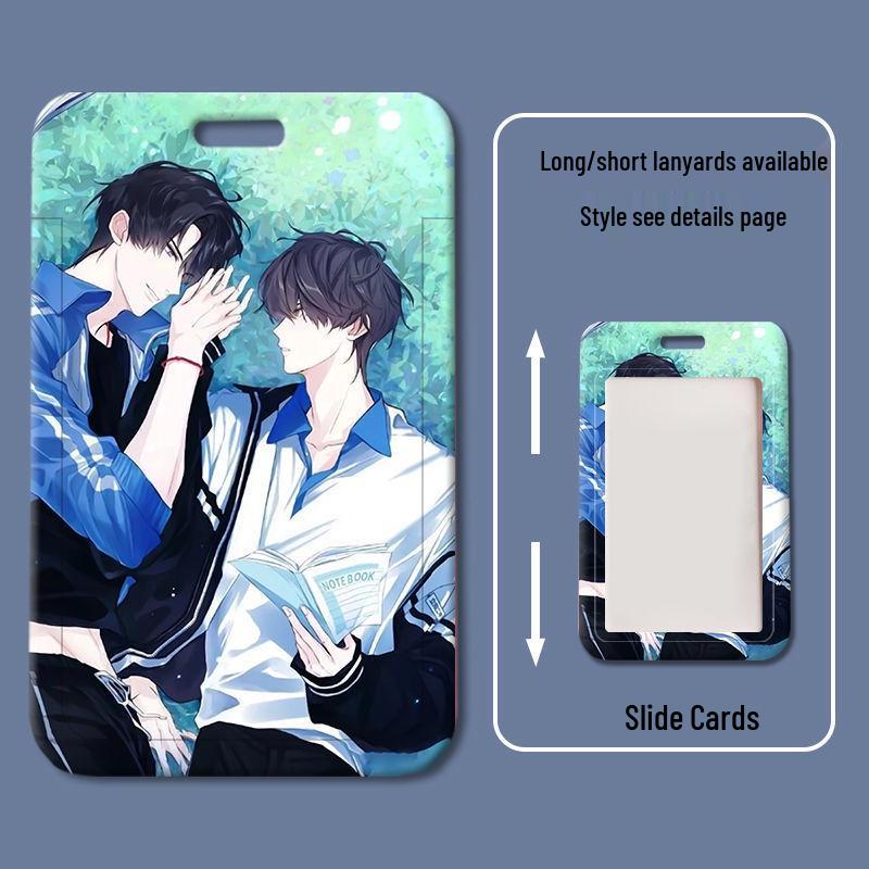 Cartoon Sliding Cover ID & Badge Holder for Students