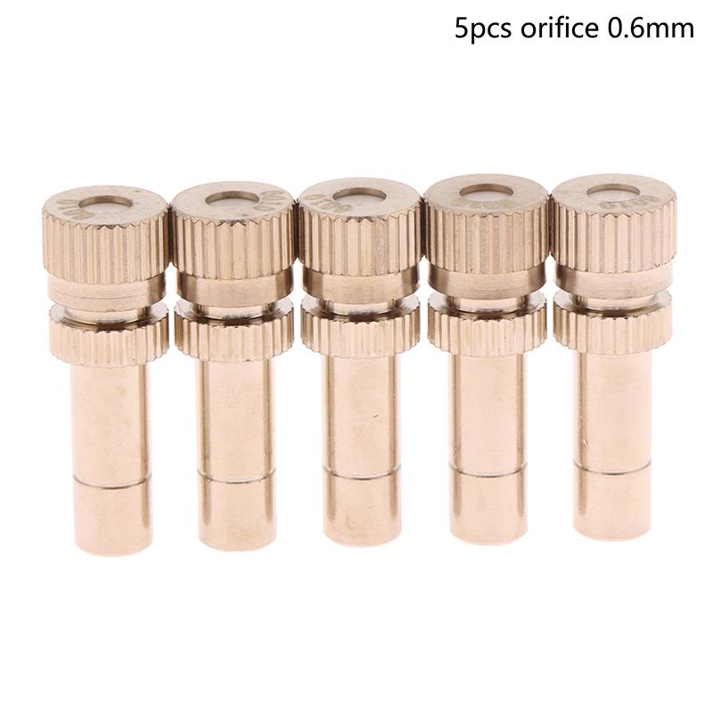 5Pcs 6Mm Quick Connect Mist Sprayer Atomizing Misting Nozzle Garden Water Irrigation Sprinkler For Misting Cooling System