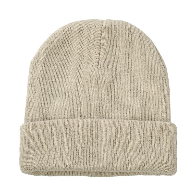 Jednobarevná oversized pletená čepice Zimní teplá akrylová čepice Pánská dámská Minimalistický styl