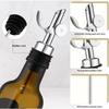 Beccuccio Versatore per Vino Caldo in Acciaio Inossidabile, Ponderato con Apertura Automatica, Coperchio Automatico a Gravità, Tappo per Bottiglie di Olio d'Oliva e Aceto