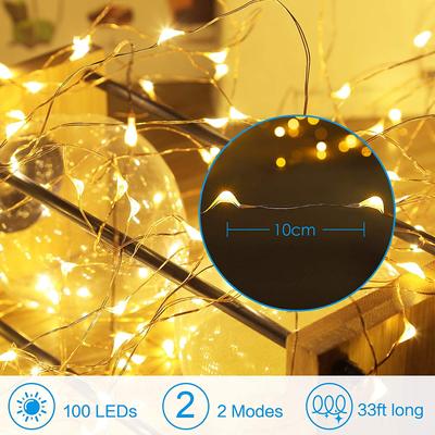 10M Led Fairy Lights Copper Wire String Holiday Outdoor Lamp Garland Christmas Tree Wedding Party Decoration LED String