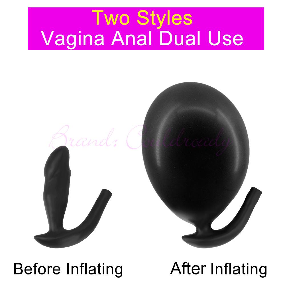 Inflatable Anal Plugs Anus Expander Butt Plug Dilator G Spot Stimulator Prostate Massager Sex Toys for Men Women
