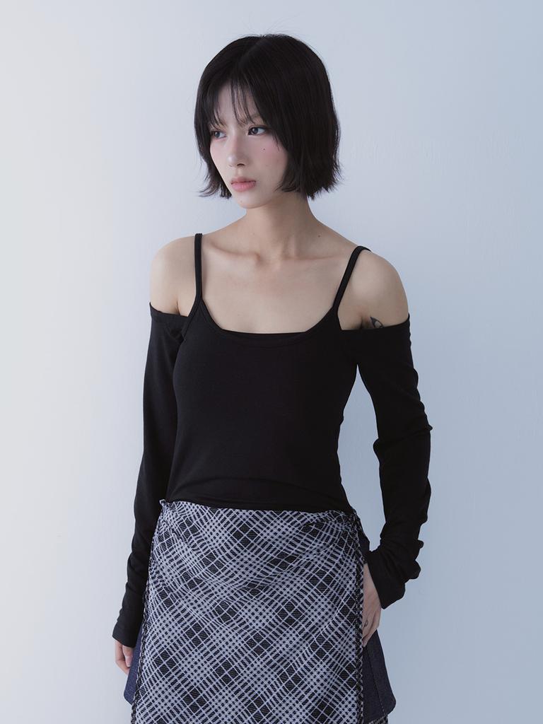 SETSETSET Transform Layered Tee (Black)