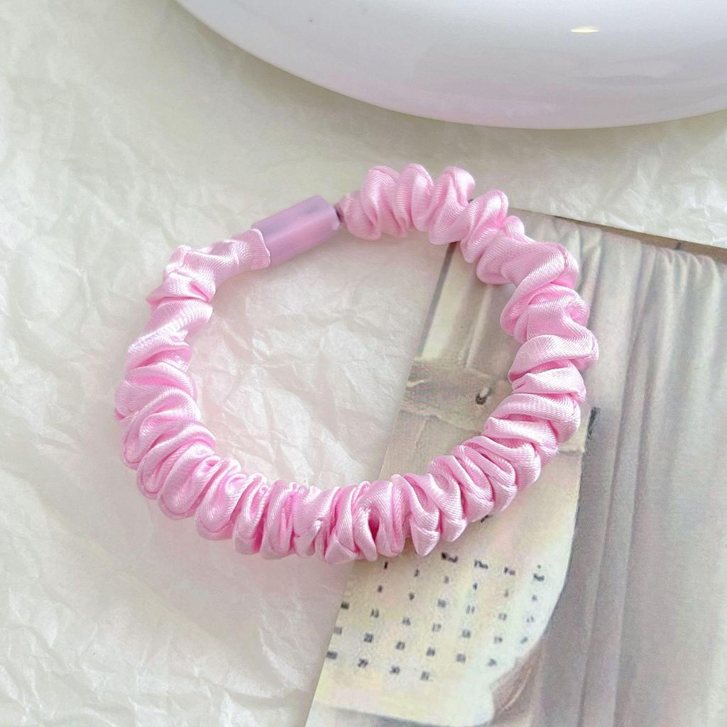 Koreańska gumka do włosów o wysokiej elastyczności: Cienka, Prosta, Płaska Konstrukcja Klamry