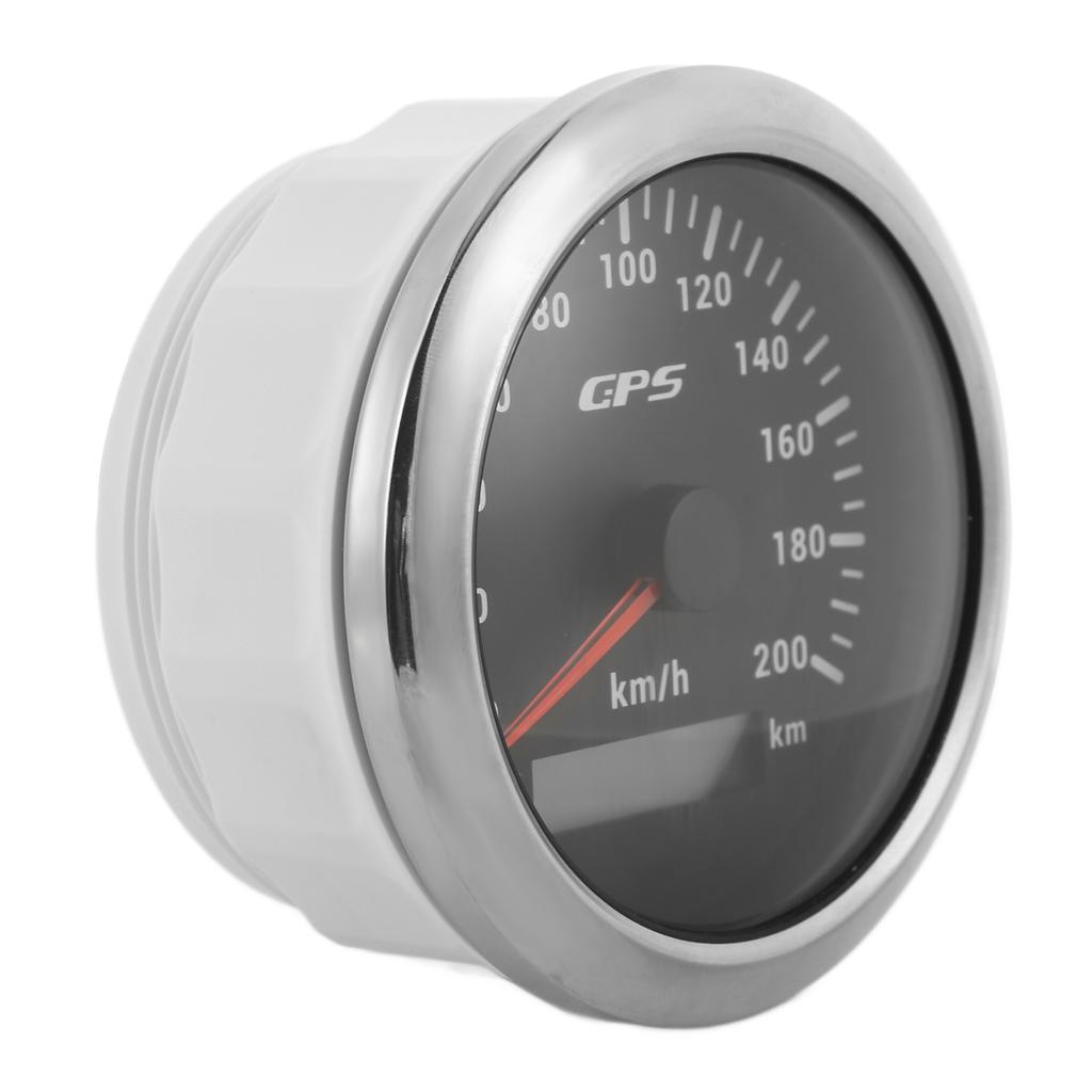 3.3in GPS Speedometer 0‑200KMCelsiusH Speed Gauge with Backlight IP67 Waterproof for Car Marine Boat Yacht
