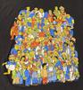 New Popular The ENTIRE Simpsons Shirt 2007 Short Sleeve Black Unisex Sh