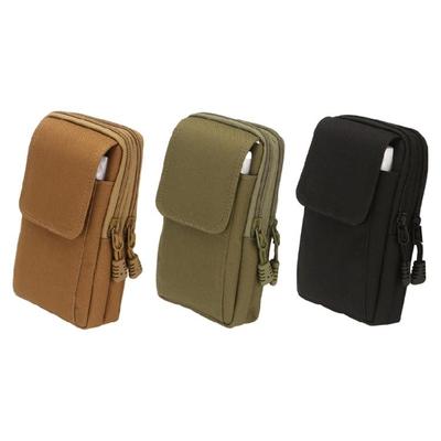Men's Vertical Waist Pack For Phone Wallet Key Oxford Fabric Belt Bag Outdoor Adventures Gym Hiking Waist Pouch