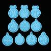 Christmas Ball Silicone Mould Keychain Pendant Epoxy Resin Crafts Silicone Mold Candy Chocolate Xmas Jewelry Pendant Making Mold