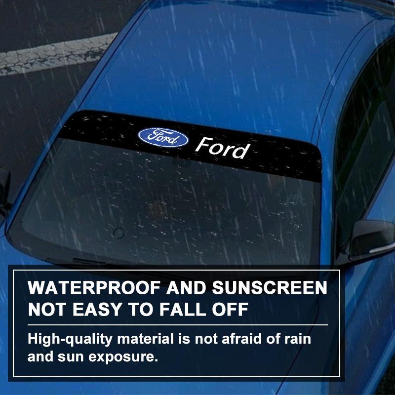Car Windshield Sticker Fashion Sport Decals Decoration Sticker For Ford Focus Mondeo Kuga Fiesta MK7 Escort Explorer Edge 2 4 MK2 MK4