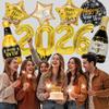 11 Pcs/set 32 inch Golden 2026 Number New Year Decorative Balloons Happy New Year Themed Party Scene Decoration