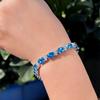 2026 Geometric Oval Colored Treasure Crystal Zircon Bracelet Light Luxury Niche Design High-end Accessories Fashion Jewelry