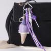 New Ice Cream Car Keychain Mini Lollipop Leather DIY Decoration Colorful Car Key Chains
