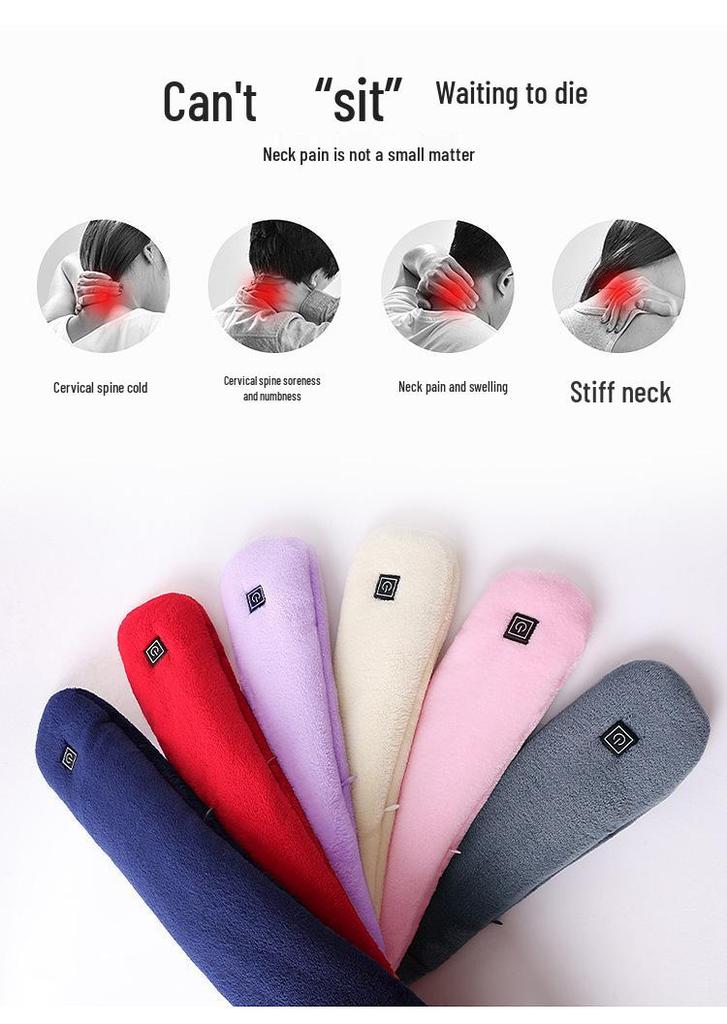 USB Heated Scarf for Men & Women - Electric Neck Warmer with Intelligent Cervical Heat Therapy