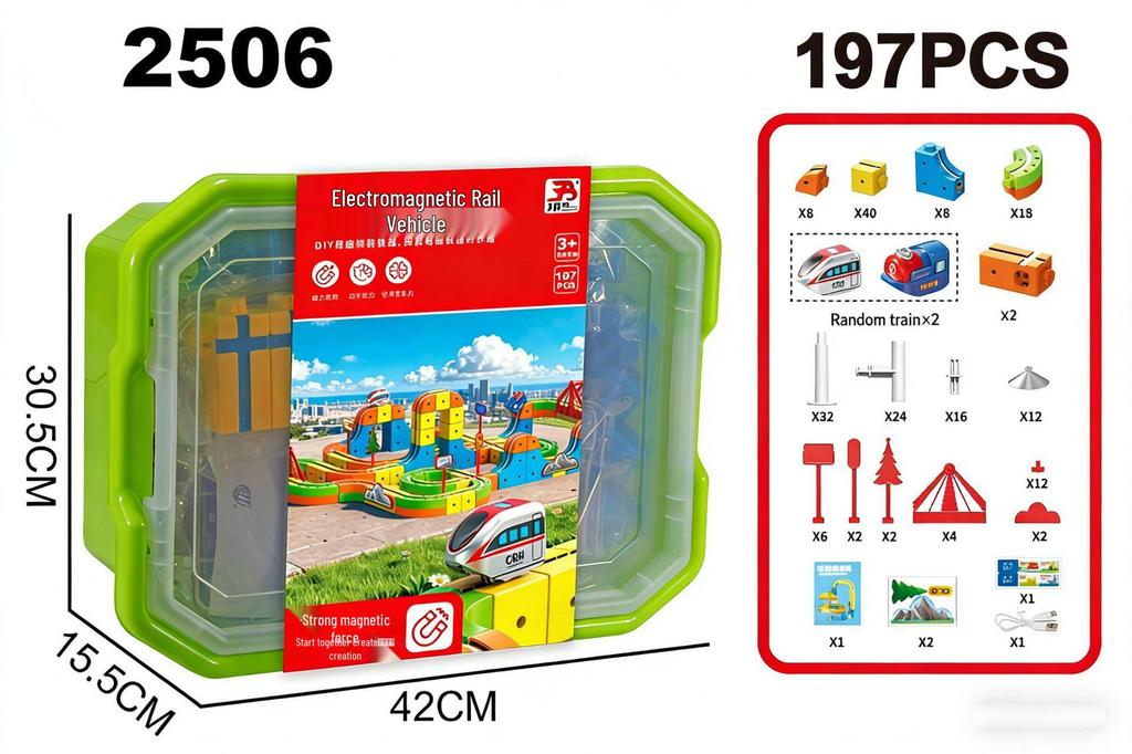 Versatile Magnetic 3D Track Car: Children's High-Speed Electric Rail Toy