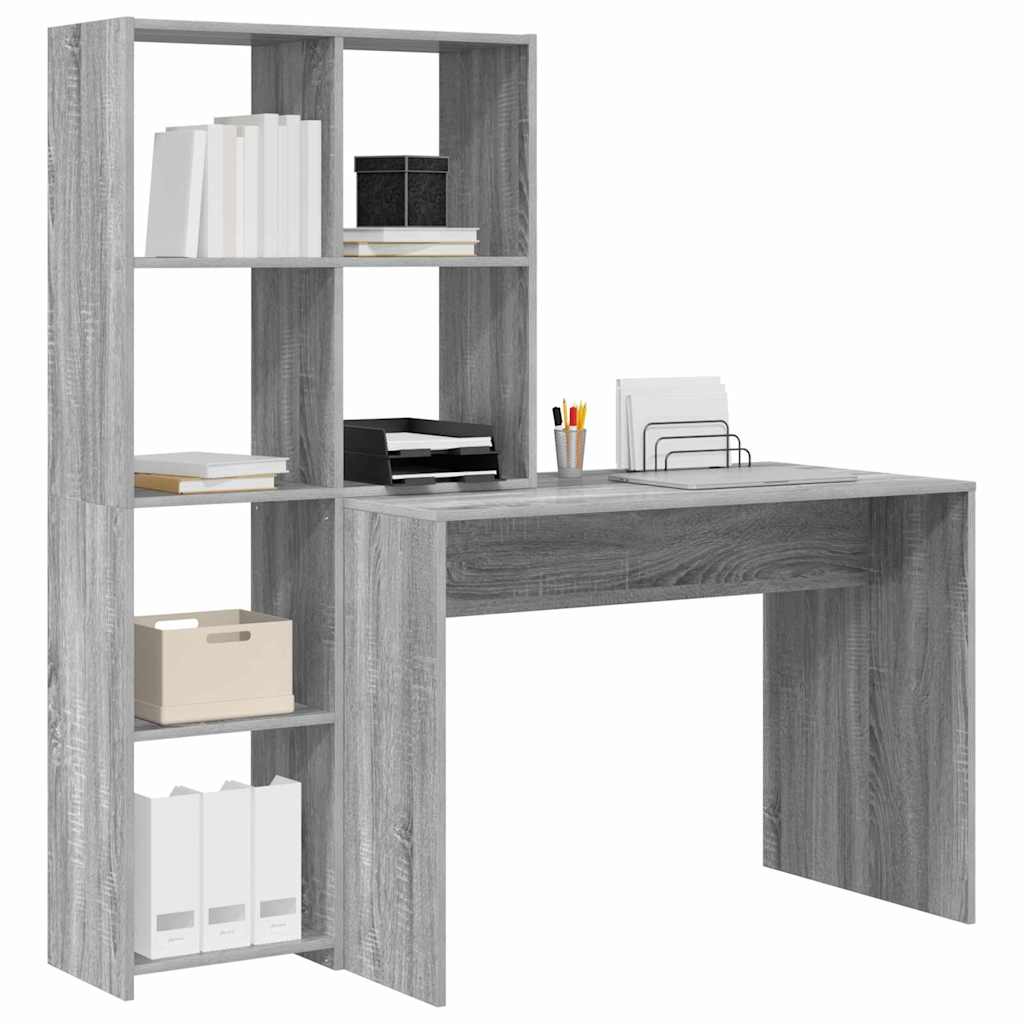 Desk Grey Sonoma 138.5 x 55 x 143 cm Particleboard