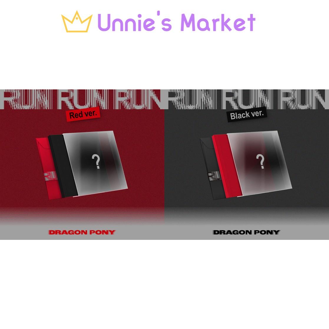 

[Pre-order] Dragon Pony [RUN RUN RUN] EP Album (RED VER. / BLACK VER.) + Free Gift BLACK VER_NO POSTER