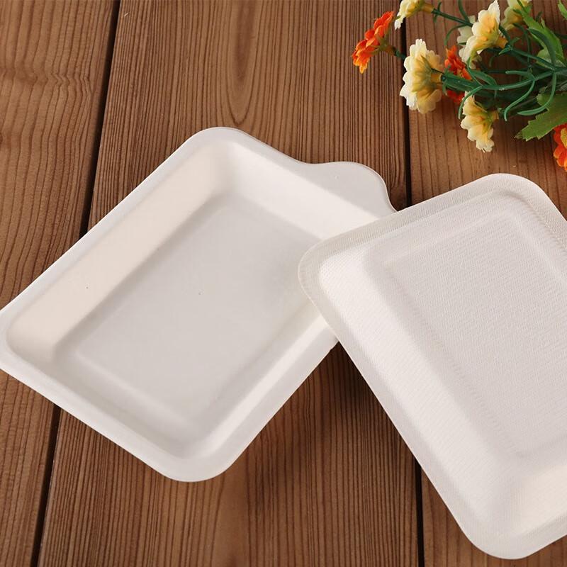 Miaojie Disposable Birthday Square Plates, 50-Count