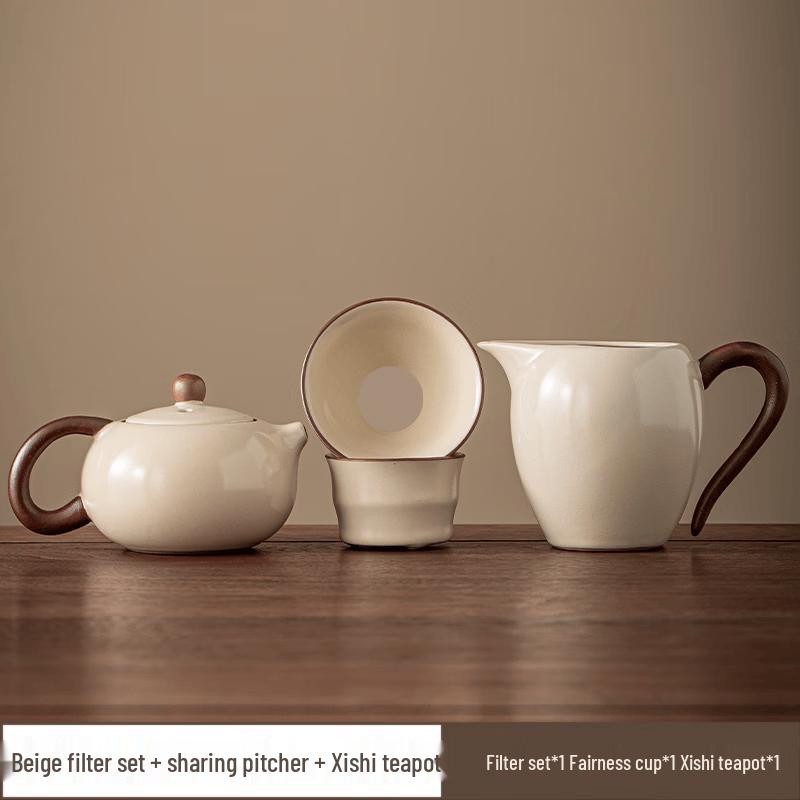 Ru Ware Tea Set with Filter, Fairness Cup, and Xishi Pot
