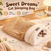 Removable Pet Cave Bed Washable Pet Sleeping Sack Durable Cat Sleeping Bag  for Small Dogs
