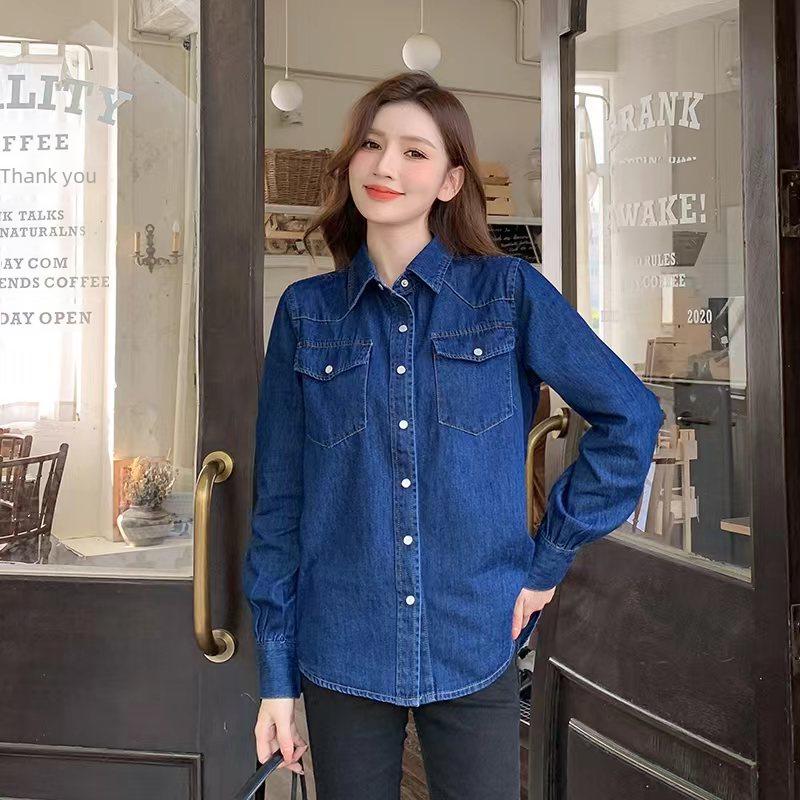 2025 Spring Collection: Yang Mi Qin Shi Button-Down Denim Shirt