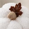 Yousheng Plush Pumpkin, with Maple Leaf Decor Halloween Decoration, 3D Pumpkin Throw Pillow, Soft Cute Harvest Festival Home